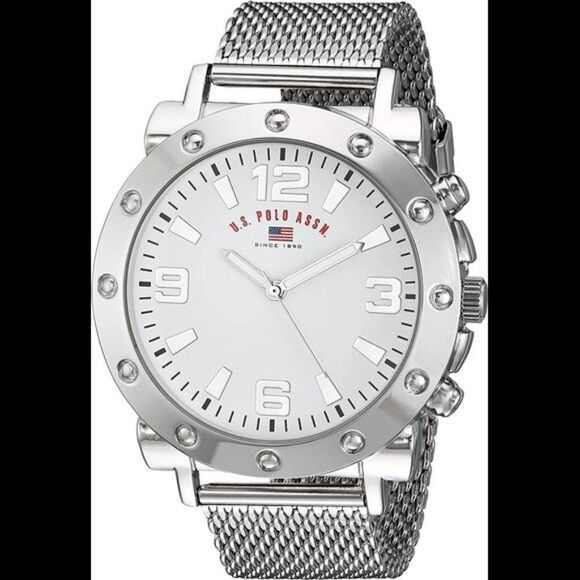 U.S. Polo Assn. Men's Quartz Silver Watch - Picture 1 of 4